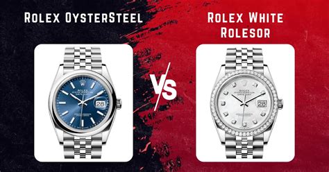 oystersteel vs white rolesor.